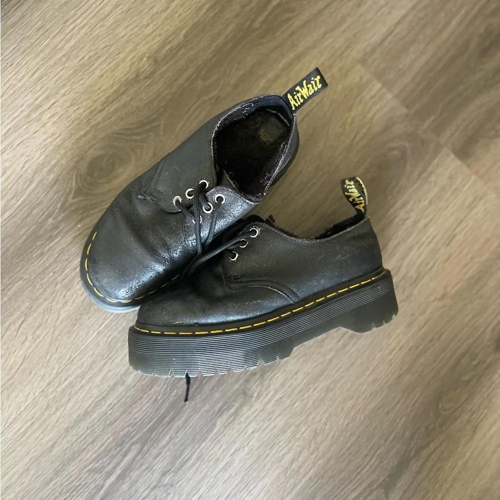 Dr. Martens 1461 Lace Platform Shoes